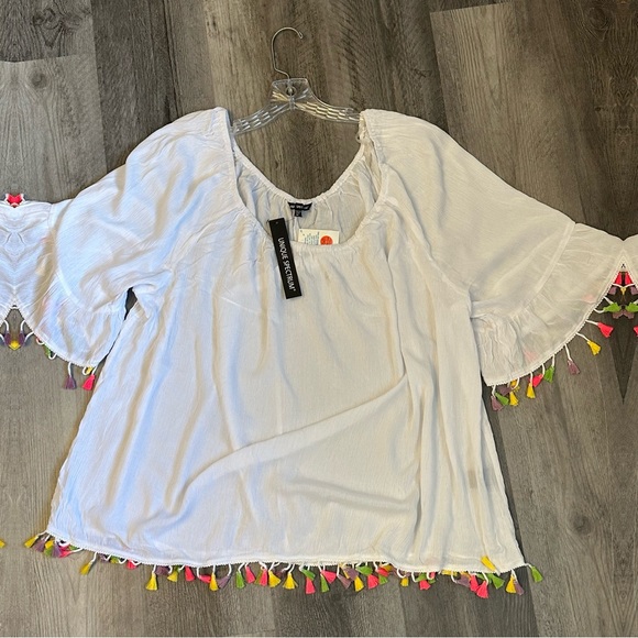 Unique Spectrum Women’s Short White Dress Casual Size 3X NWT - Picture 4 of 7